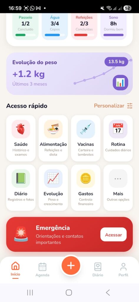 Tela do App Meu Pet