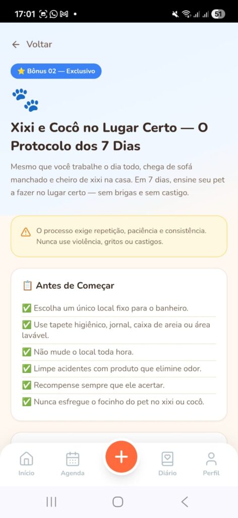 Tela do App Meu Pet