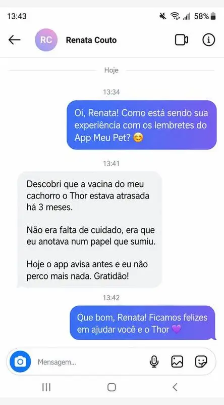 Depoimento de Renata Couto sobre alertas de vacina